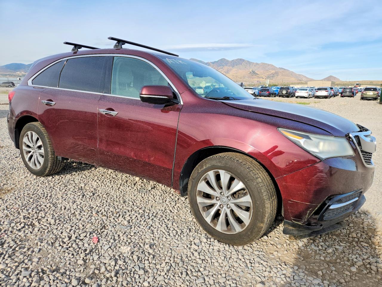 2014 Acura Mdx Technology Burgundy vin: 5FRYD4H42EB023390