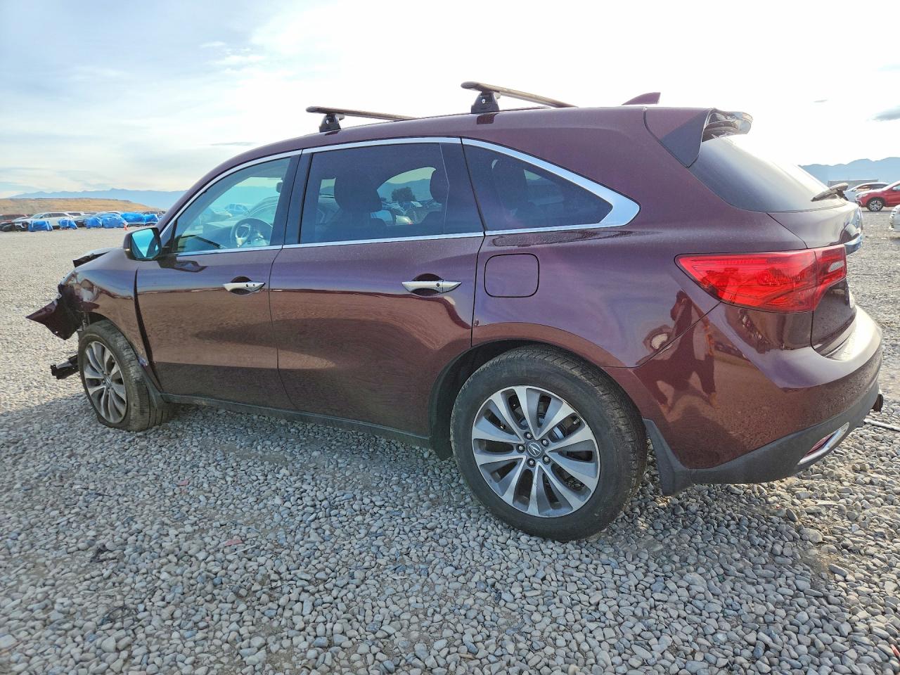 2014 Acura Mdx Technology Burgundy vin: 5FRYD4H42EB023390