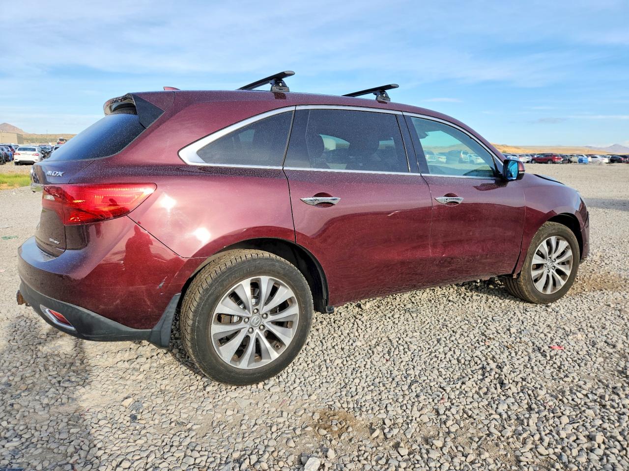2014 Acura Mdx Technology Burgundy vin: 5FRYD4H42EB023390