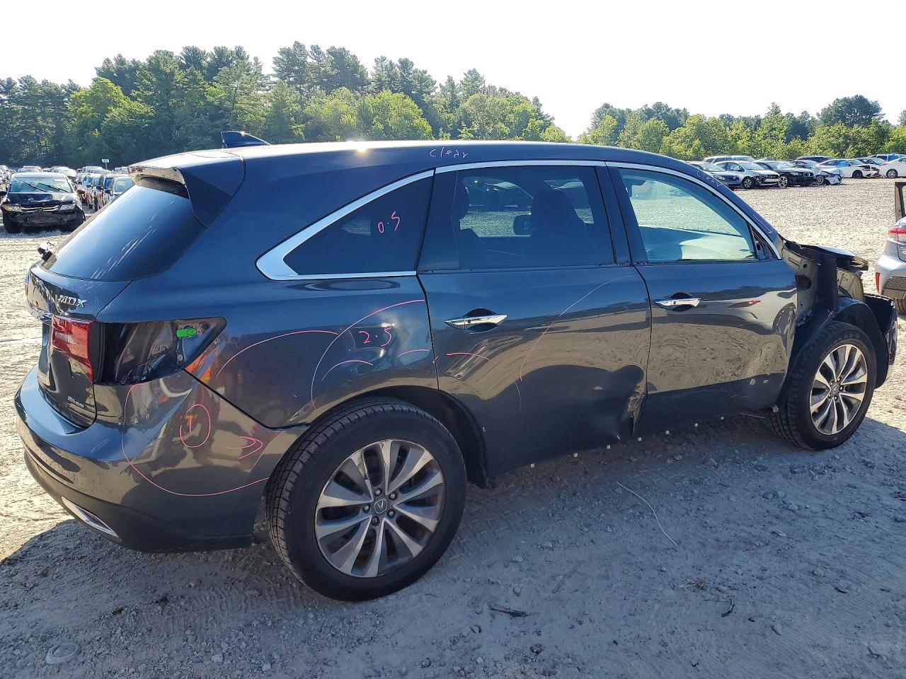 2014 Acura Mdx Technology Черный vin: 5FRYD4H42EB036107
