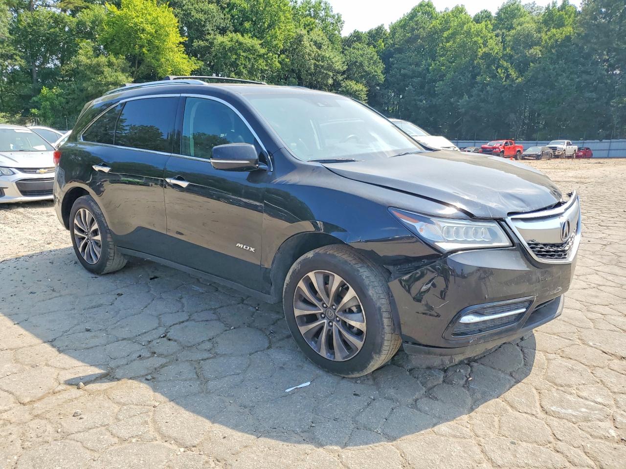 2014 Acura Mdx Technology Black vin: 5FRYD4H42EB048578