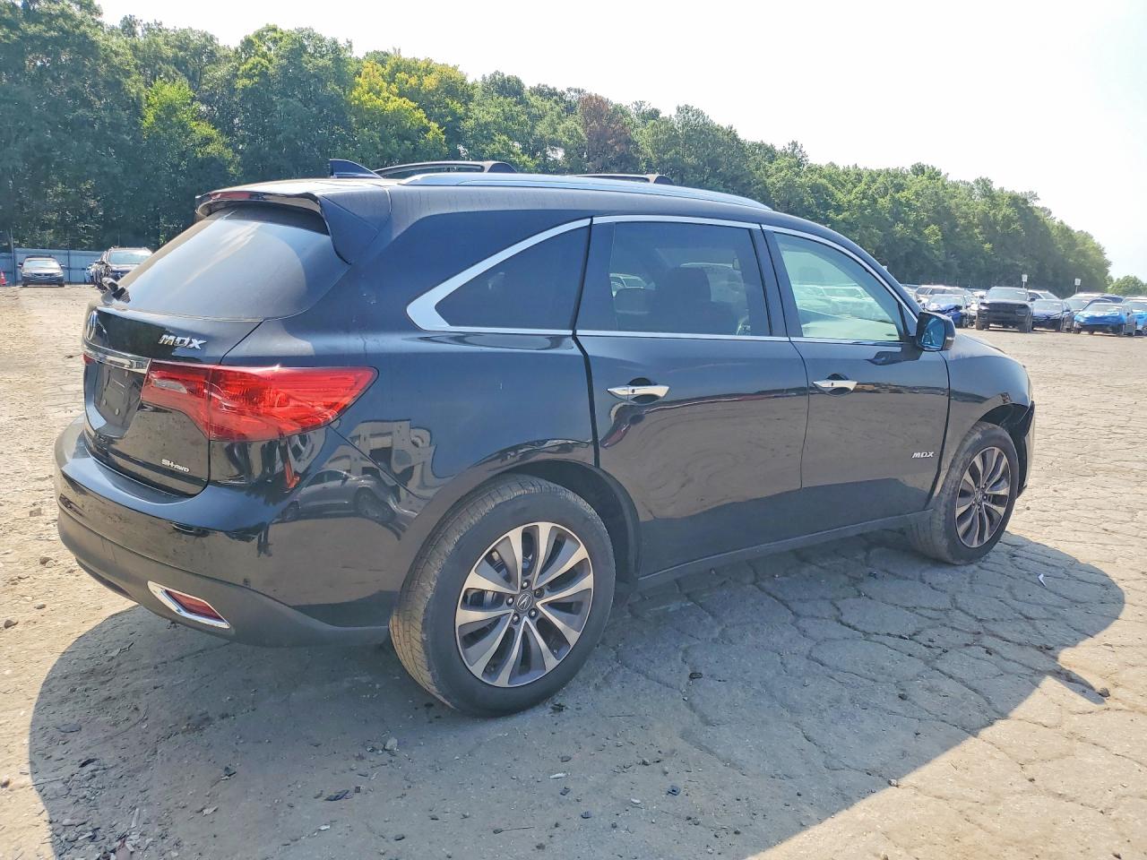 2014 Acura Mdx Technology Black vin: 5FRYD4H42EB048578