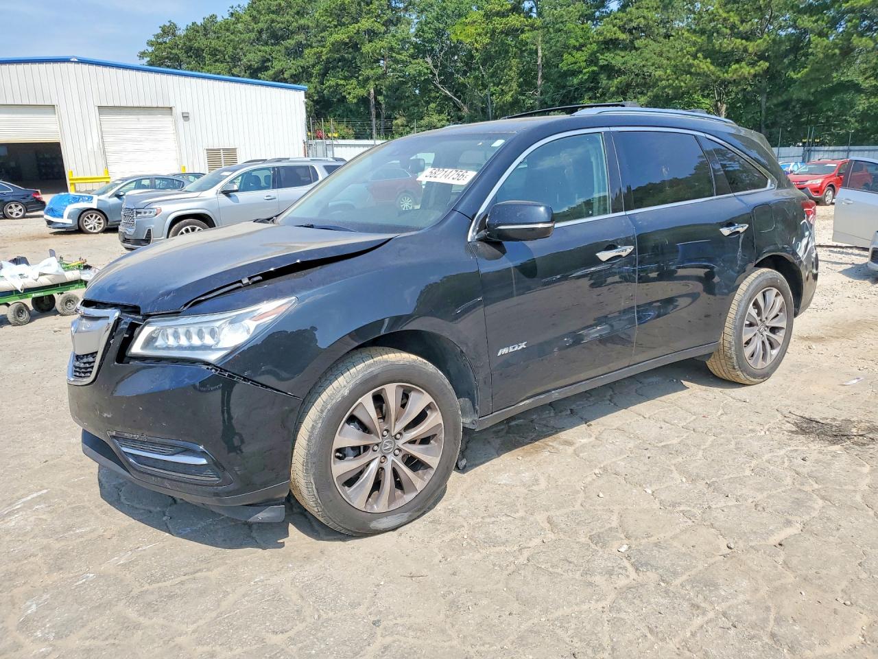 2014 Acura Mdx Technology Black vin: 5FRYD4H42EB048578