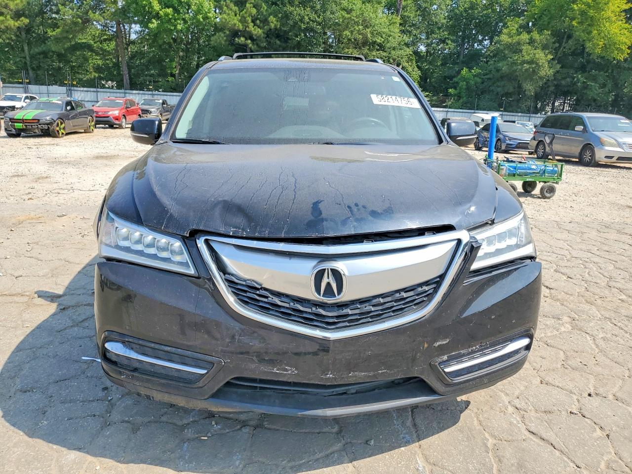 2014 Acura Mdx Technology Black vin: 5FRYD4H42EB048578