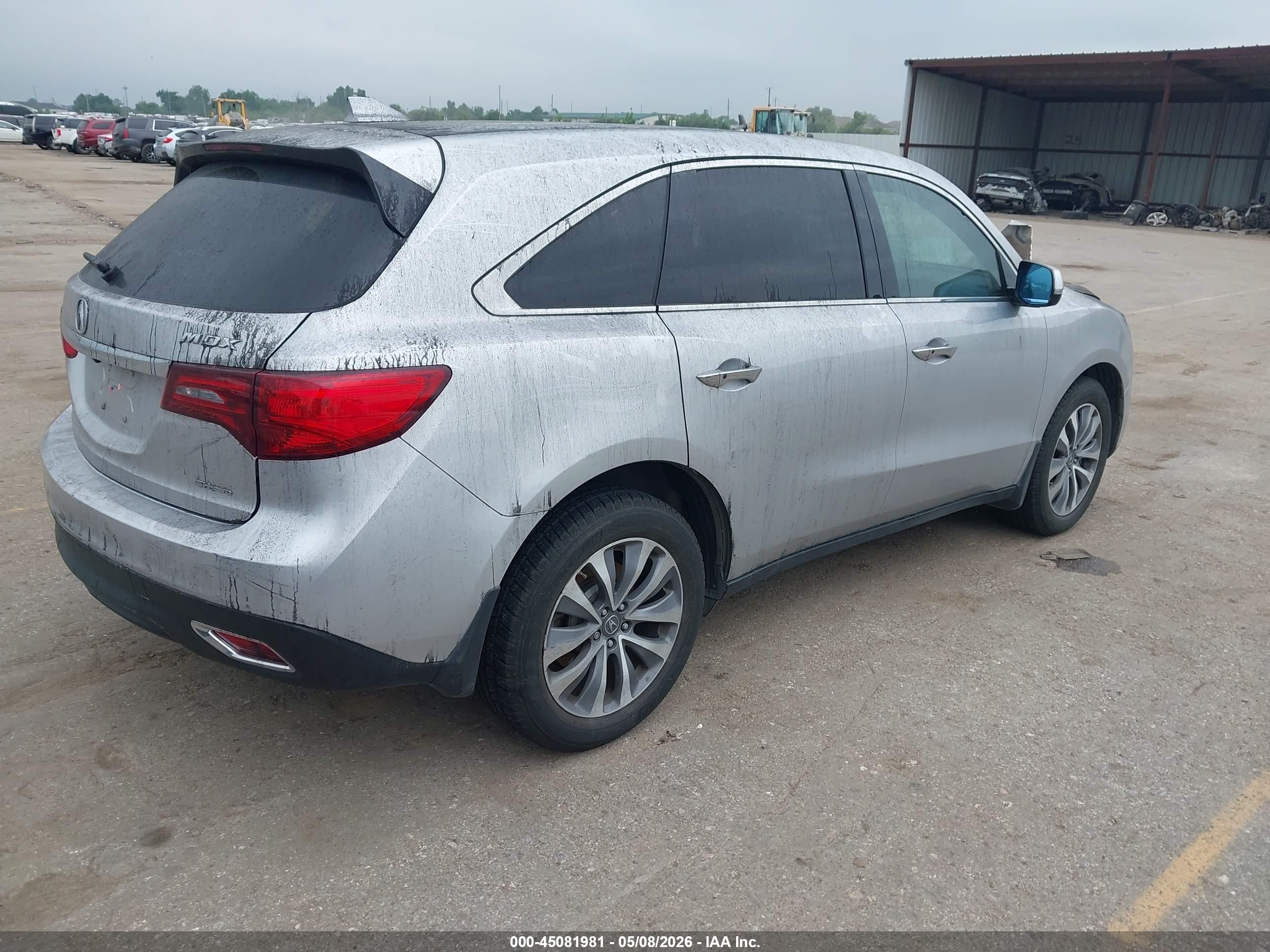 2014 Acura Mdx Technology Package Gray vin: 5FRYD4H42EB048886