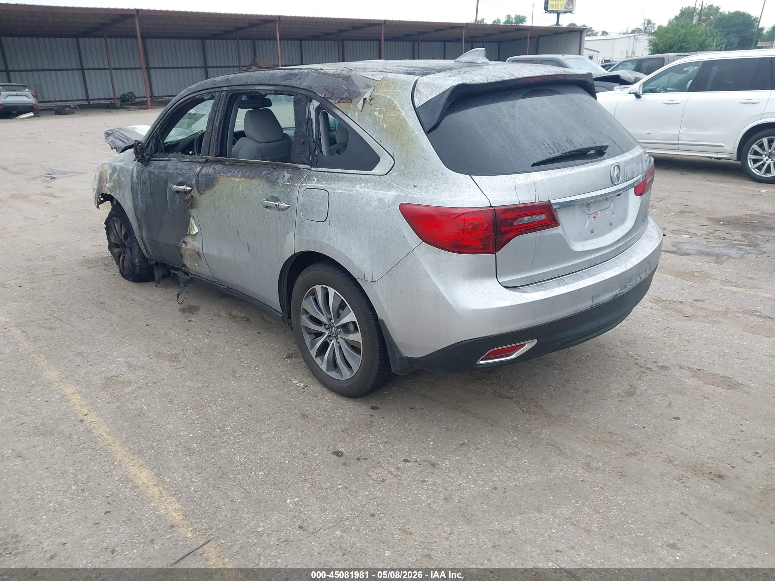 2014 Acura Mdx Technology Package Gray vin: 5FRYD4H42EB048886