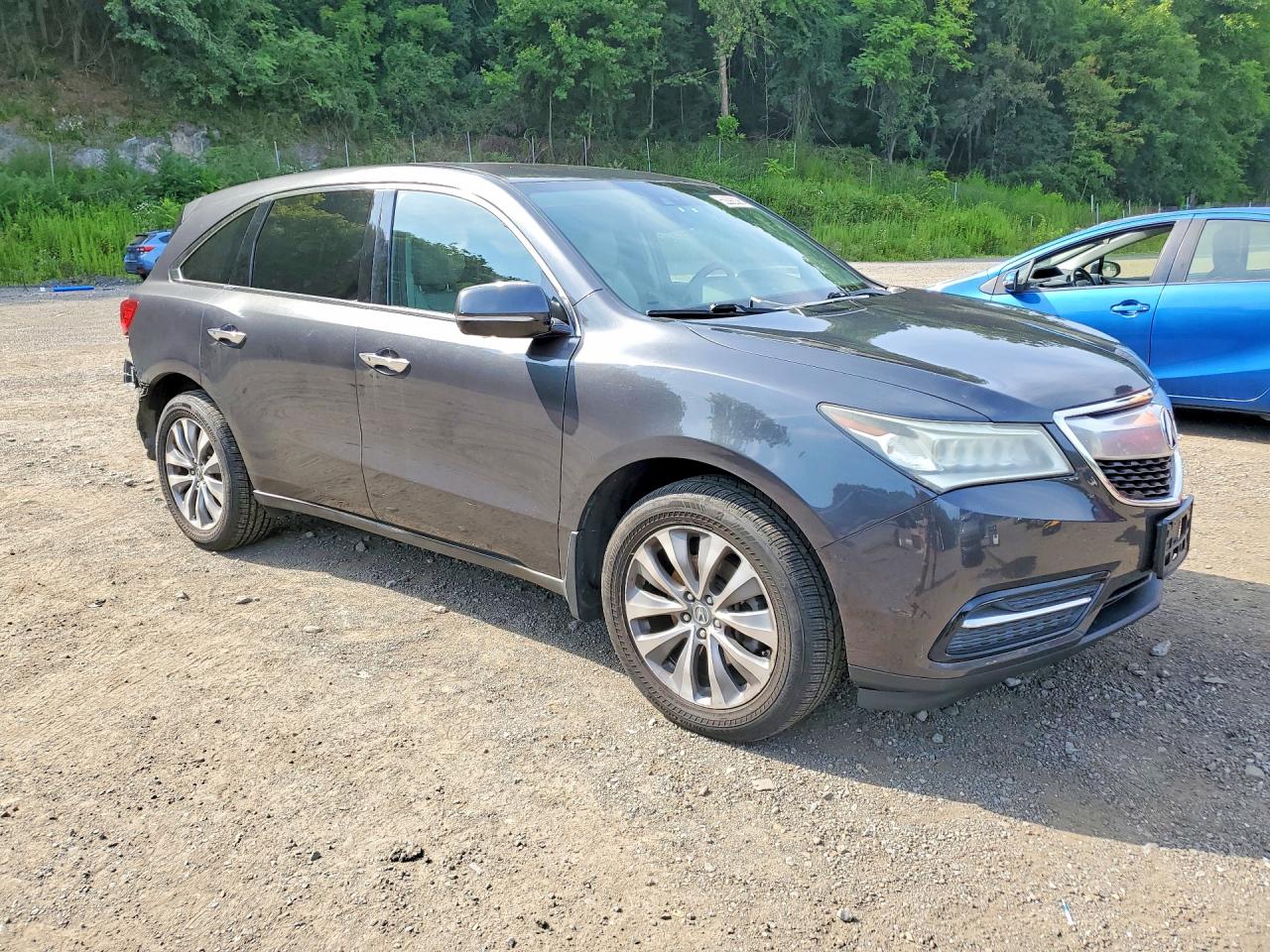 2014 Acura Mdx Technology Charcoal vin: 5FRYD4H42EB049990