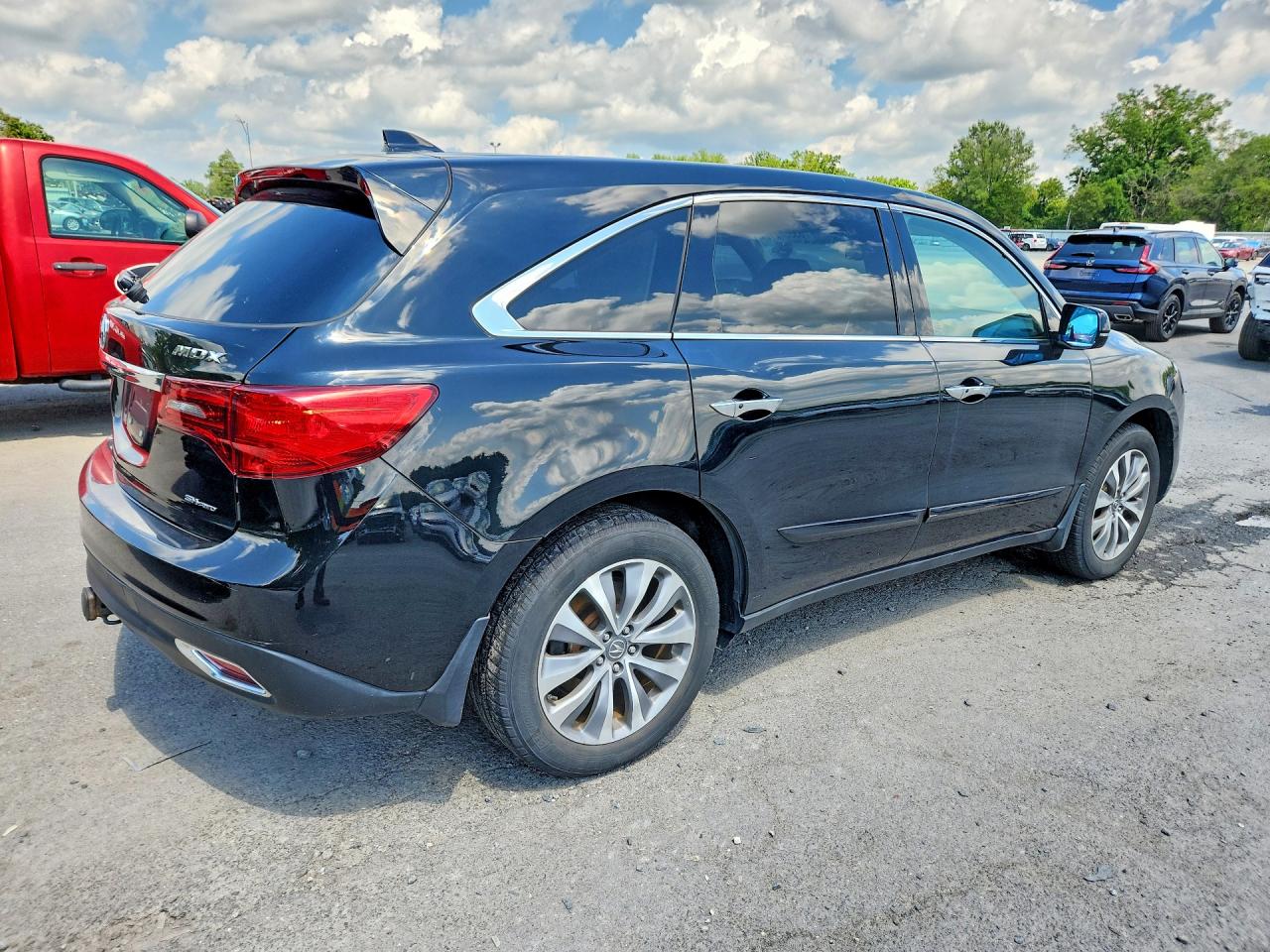 2015 Acura Mdx Technology Black vin: 5FRYD4H42FB004663