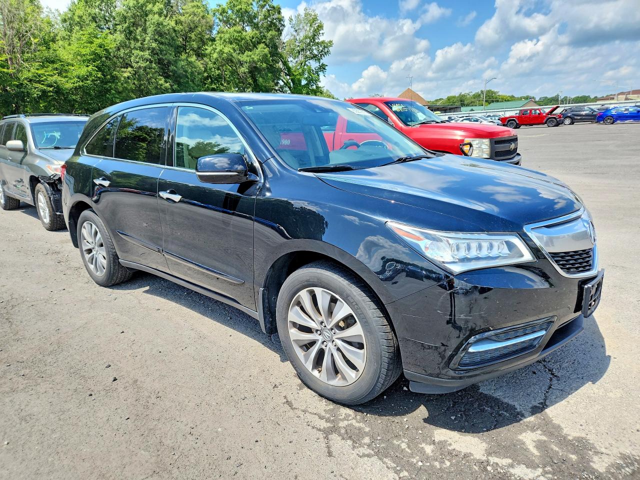 2015 Acura Mdx Technology Black vin: 5FRYD4H42FB004663