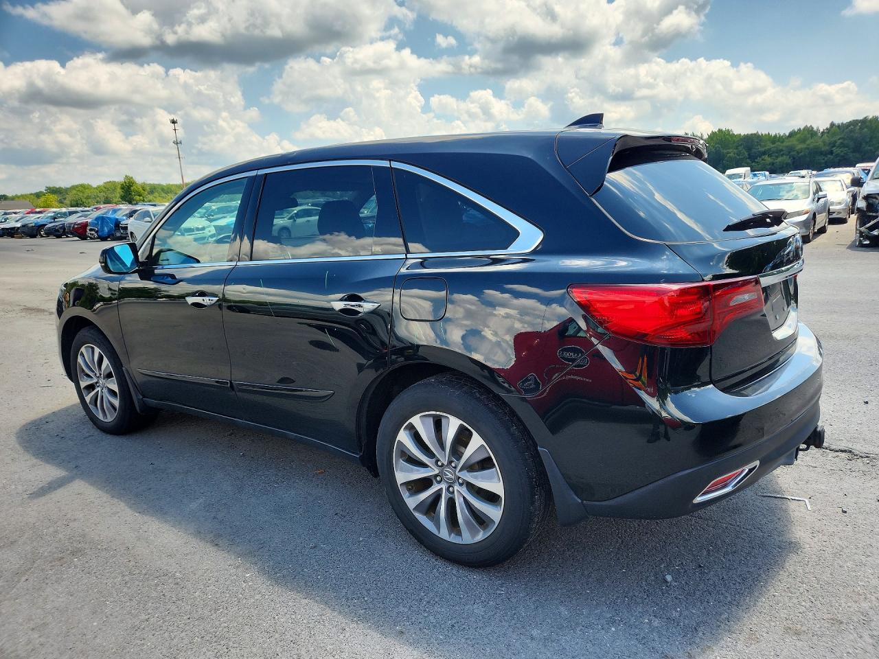 2015 Acura Mdx Technology Black vin: 5FRYD4H42FB004663