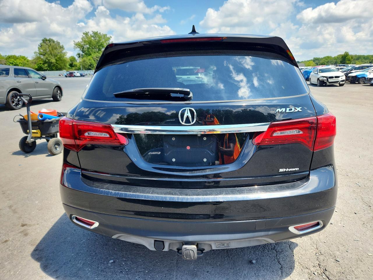 2015 Acura Mdx Technology Black vin: 5FRYD4H42FB004663
