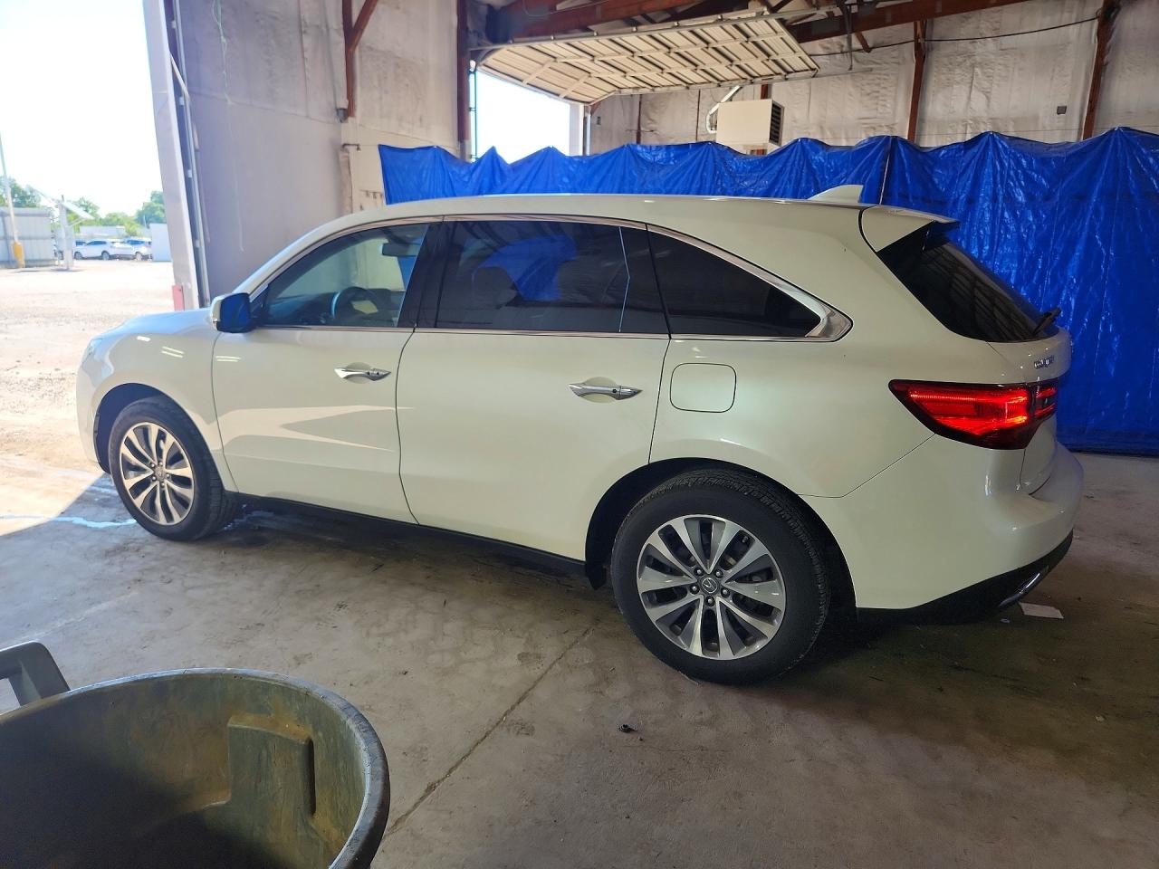 2015 Acura Mdx Technology White vin: 5FRYD4H42FB028560