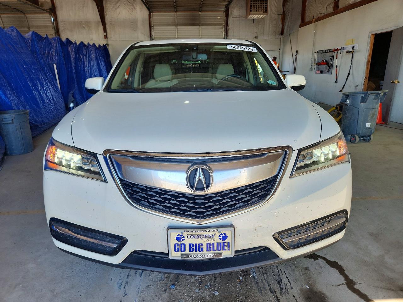 2015 Acura Mdx Technology White vin: 5FRYD4H42FB028560