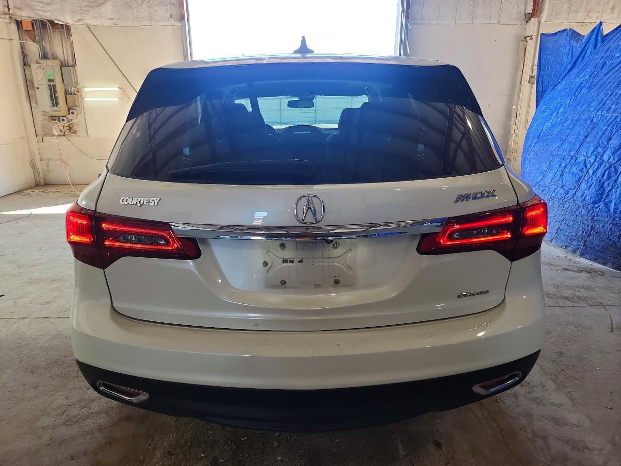 2015 Acura Mdx Technology White vin: 5FRYD4H42FB028560