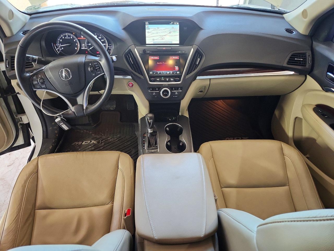 2015 Acura Mdx Technology White vin: 5FRYD4H42FB028560