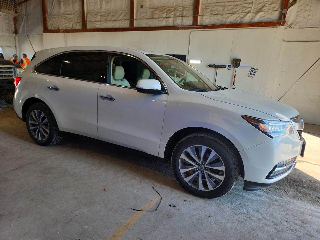 2015 Acura Mdx Technology White vin: 5FRYD4H42FB028560