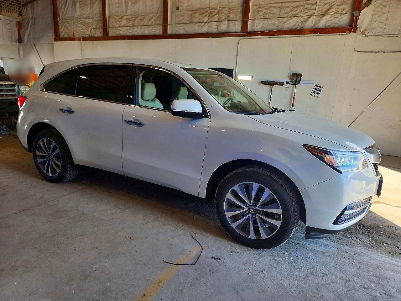2015 Acura Mdx Technology White vin: 5FRYD4H42FB028560