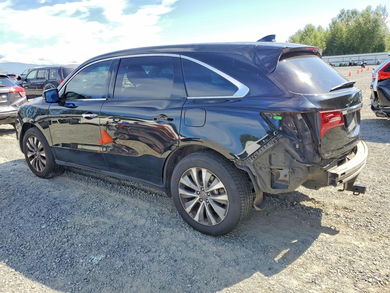 2015 Acura Mdx Technology Black vin: 5FRYD4H42FB032138
