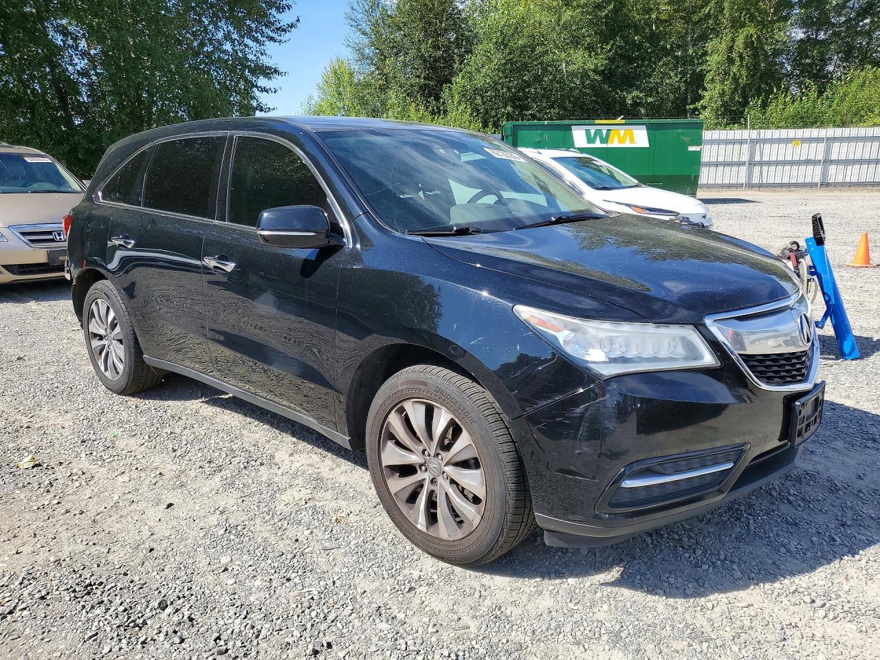 2015 Acura Mdx Technology Black vin: 5FRYD4H42FB032138