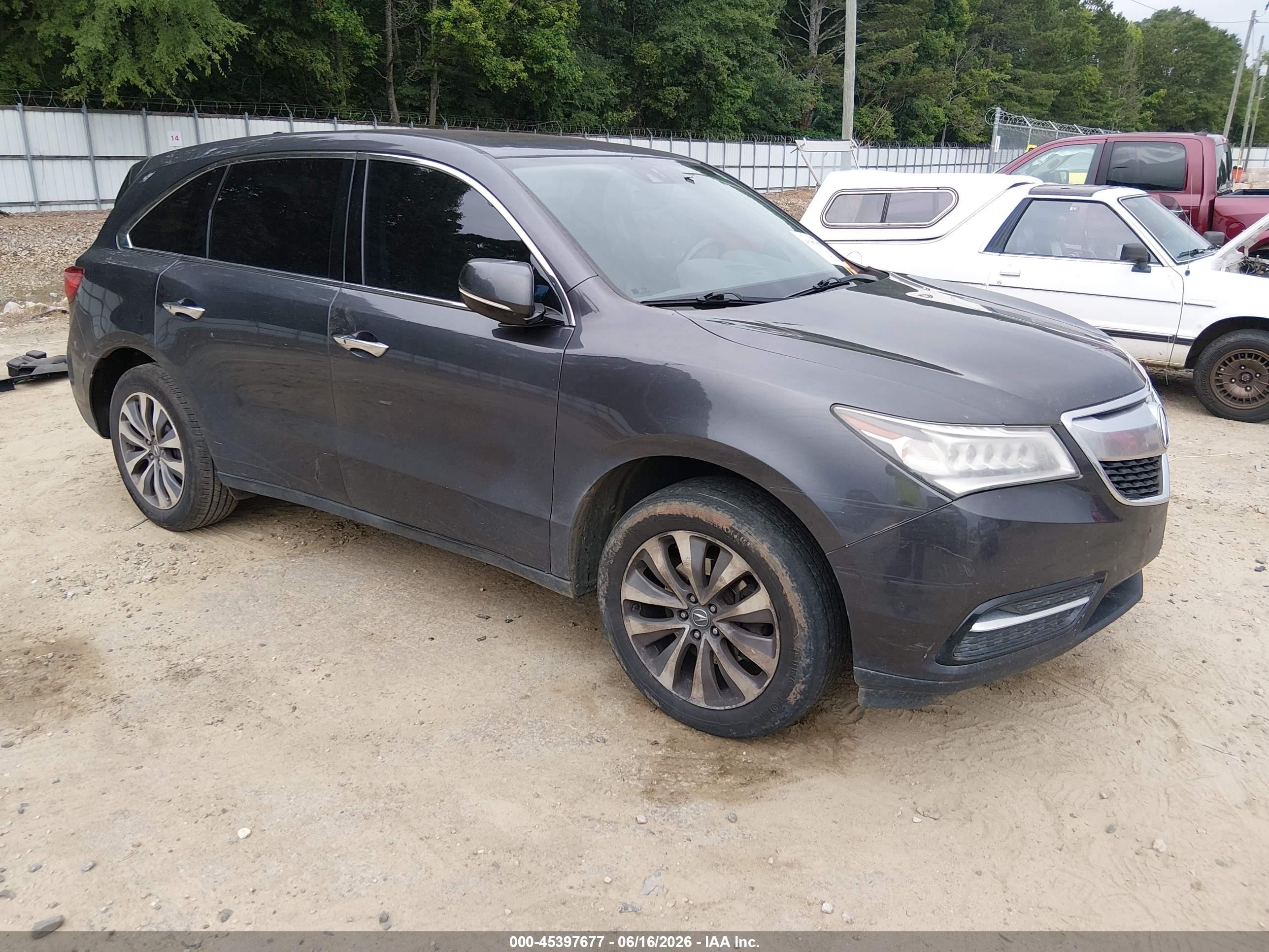 2014 Acura Mdx Technology Package Gray vin: 5FRYD4H43EB006775