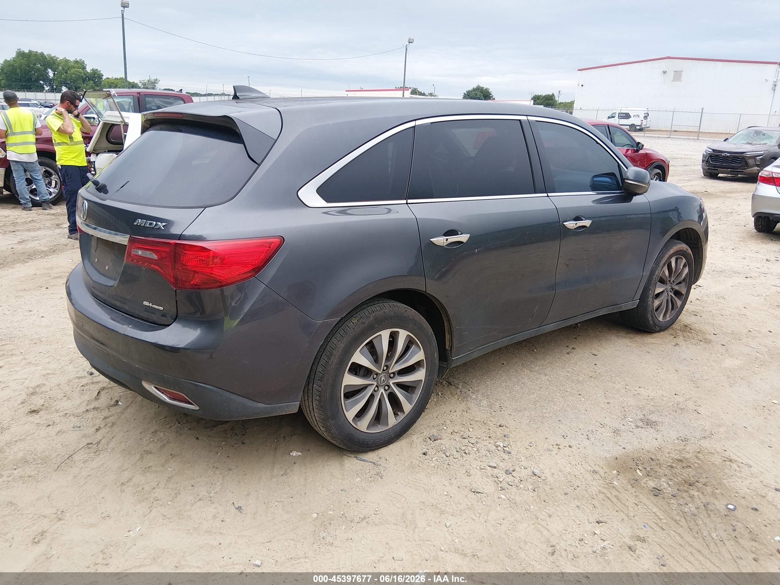 2014 Acura Mdx Technology Package Gray vin: 5FRYD4H43EB006775