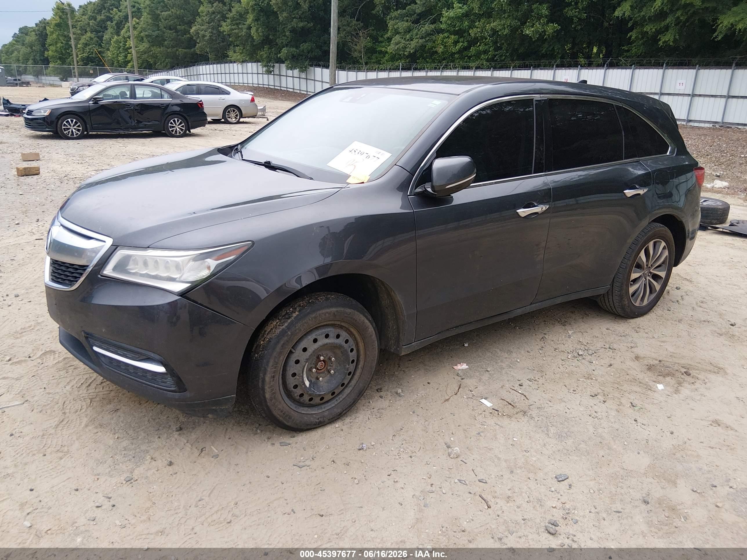 2014 Acura Mdx Technology Package Gray vin: 5FRYD4H43EB006775