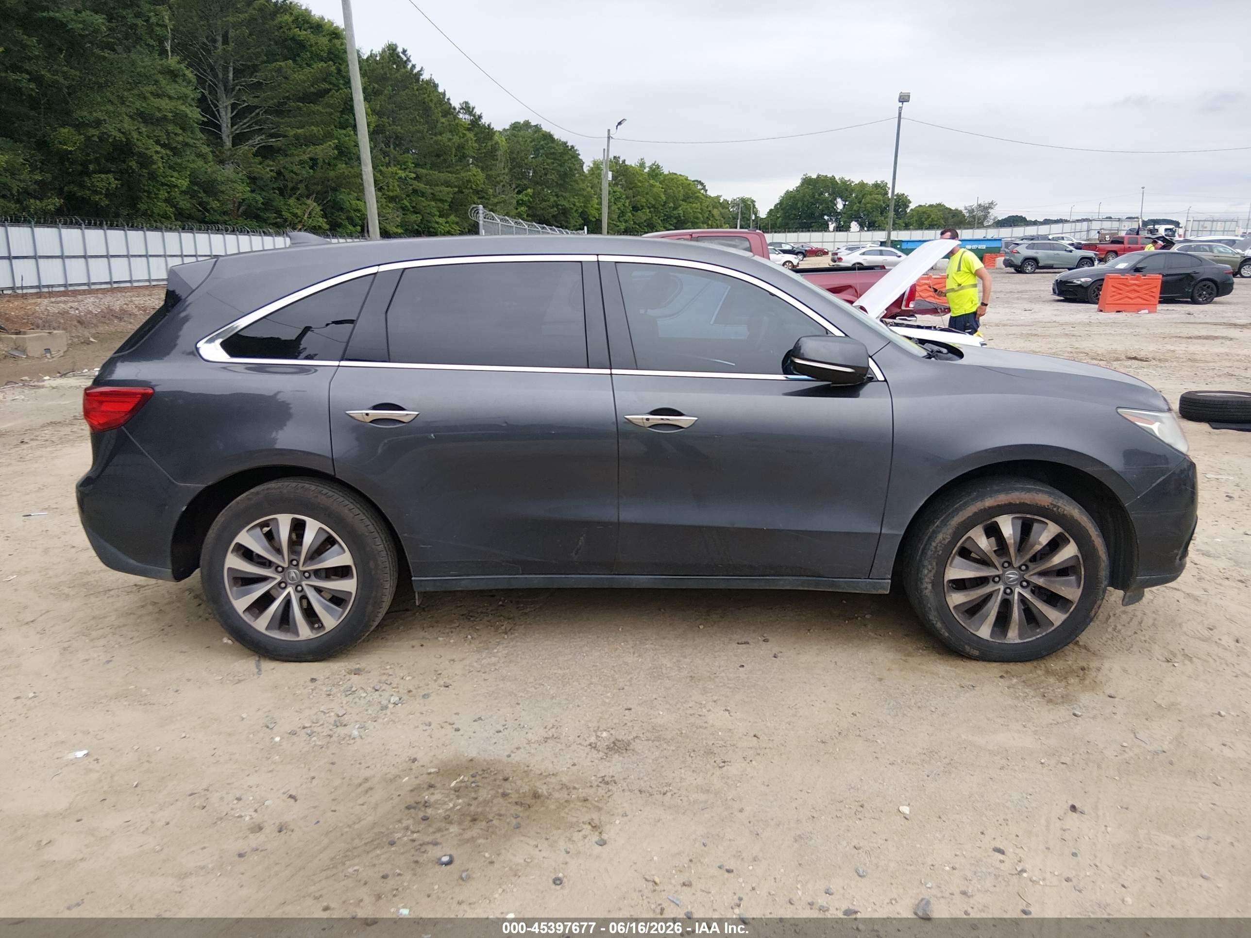 2014 Acura Mdx Technology Package Gray vin: 5FRYD4H43EB006775