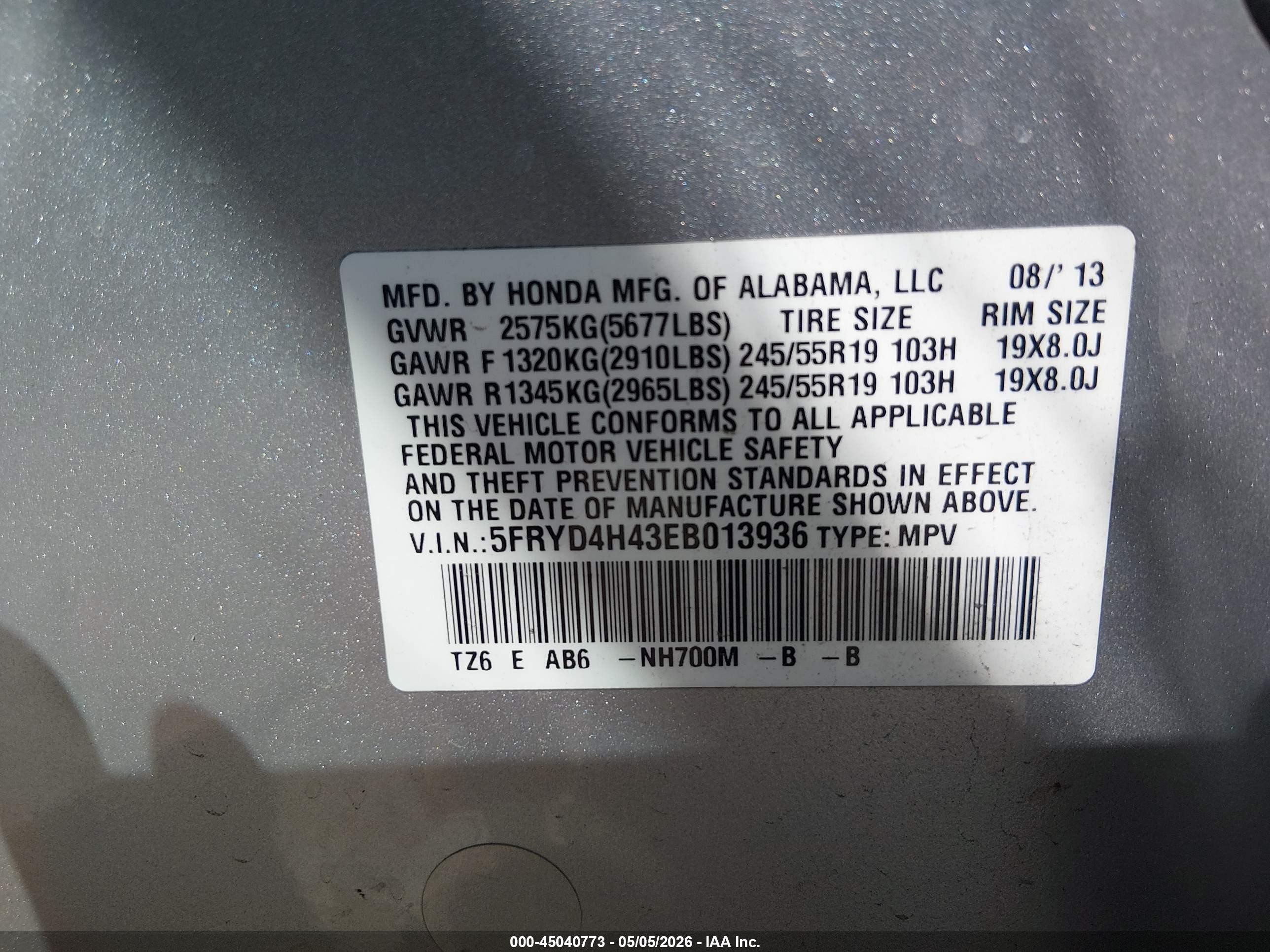 2014 Acura Mdx Technology Package Silver vin: 5FRYD4H43EB013936