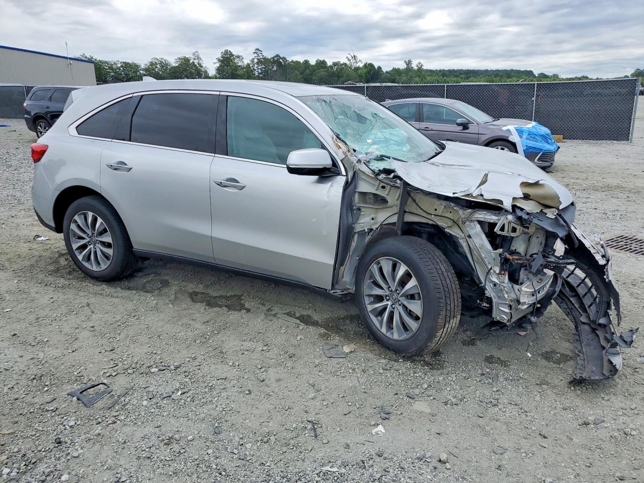 2014 Acura Mdx Technology Silver vin: 5FRYD4H43EB026900
