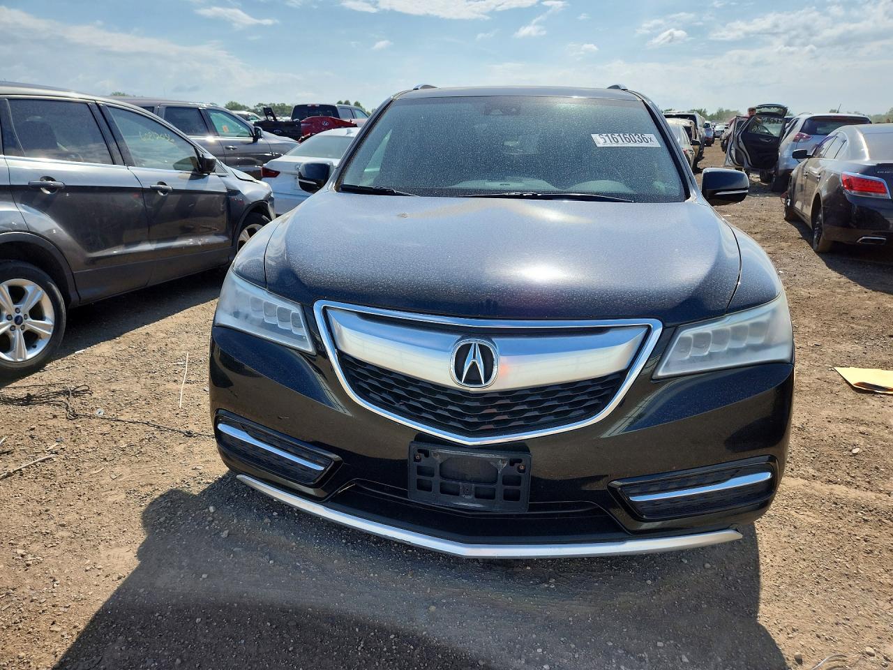 2014 Acura Mdx Technology Черный vin: 5FRYD4H43EB034107