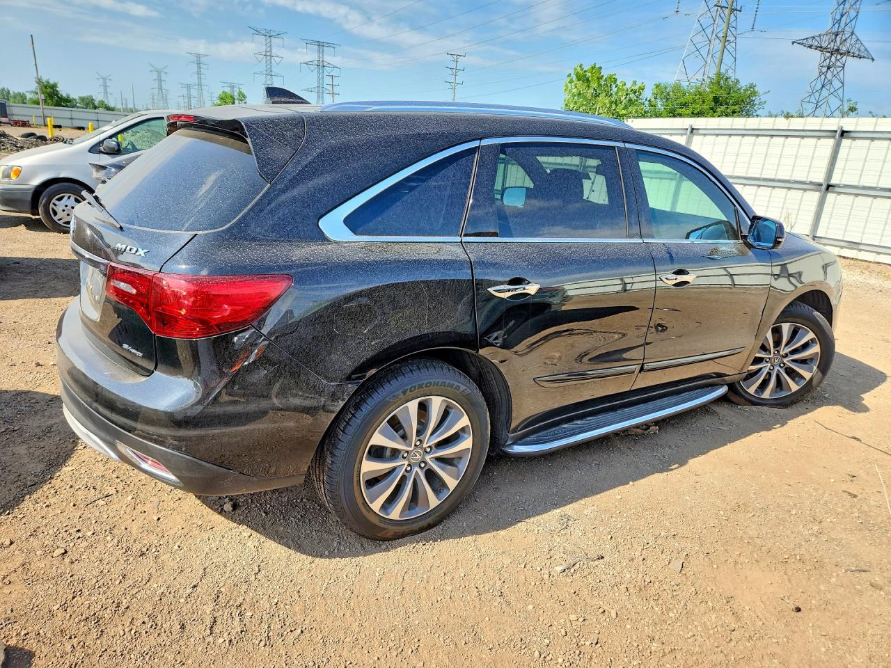 2014 Acura Mdx Technology Черный vin: 5FRYD4H43EB034107