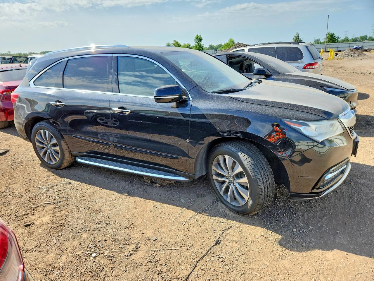 2014 Acura Mdx Technology Черный vin: 5FRYD4H43EB034107