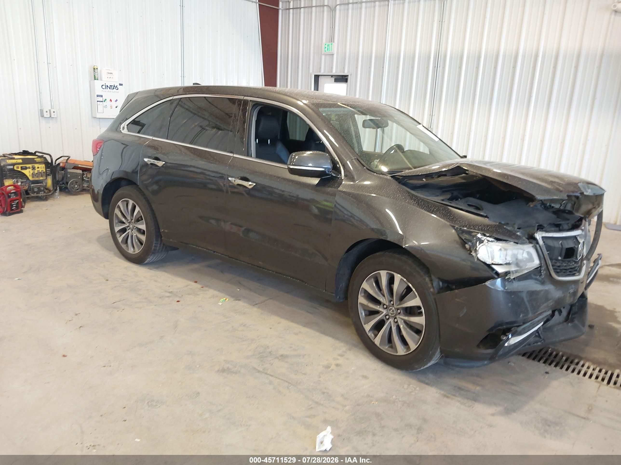 2014 Acura Mdx Technology Package Gray vin: 5FRYD4H43EB039596