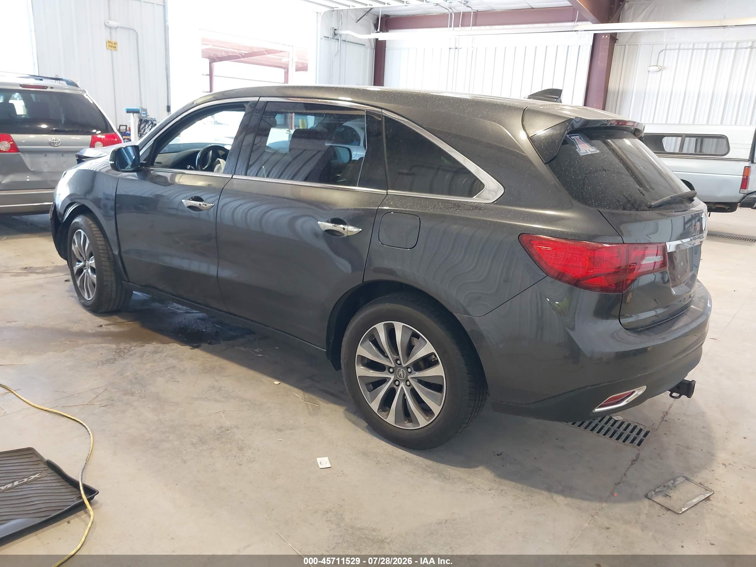 2014 Acura Mdx Technology Package Gray vin: 5FRYD4H43EB039596