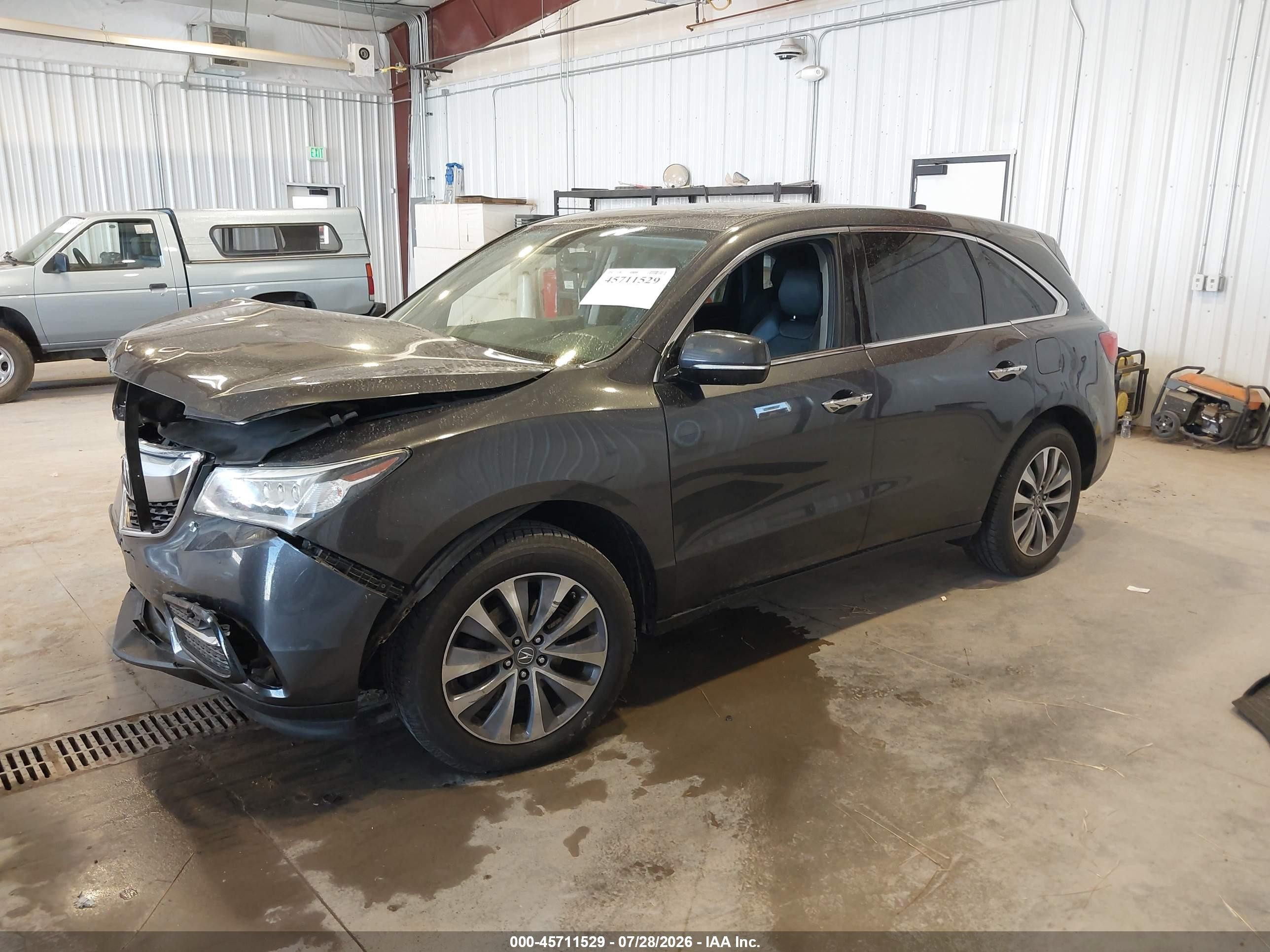 2014 Acura Mdx Technology Package Gray vin: 5FRYD4H43EB039596