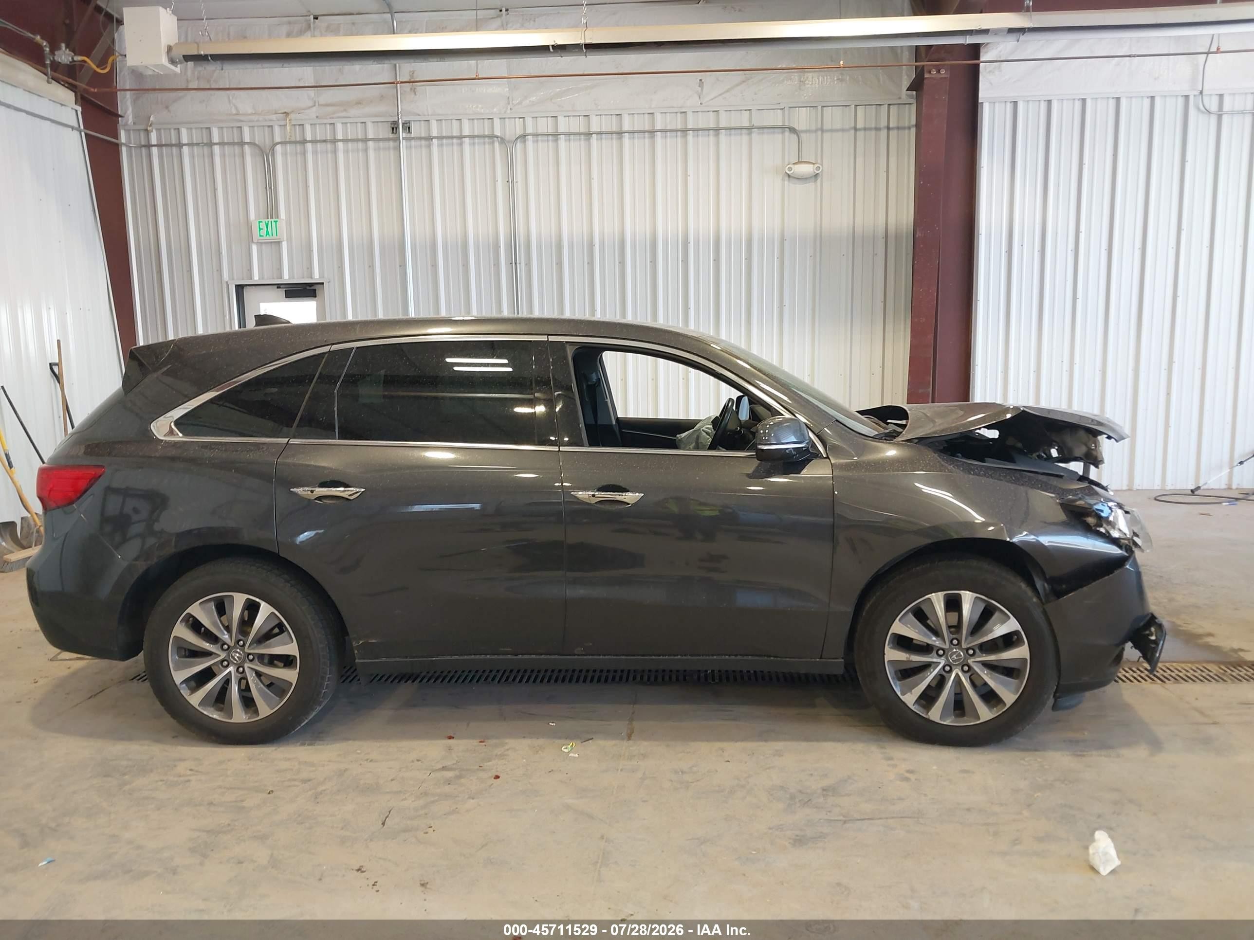 2014 Acura Mdx Technology Package Gray vin: 5FRYD4H43EB039596