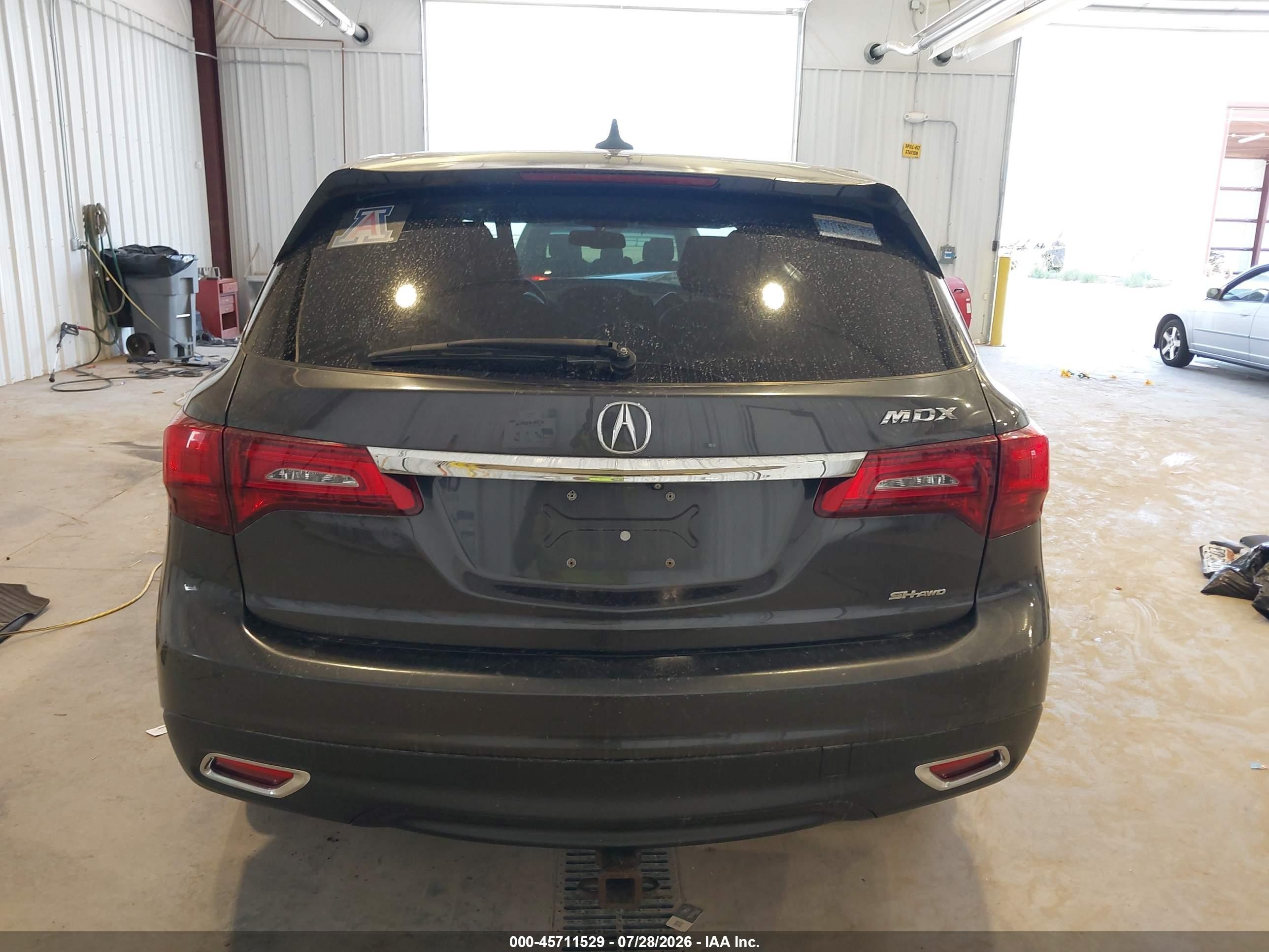 2014 Acura Mdx Technology Package Gray vin: 5FRYD4H43EB039596