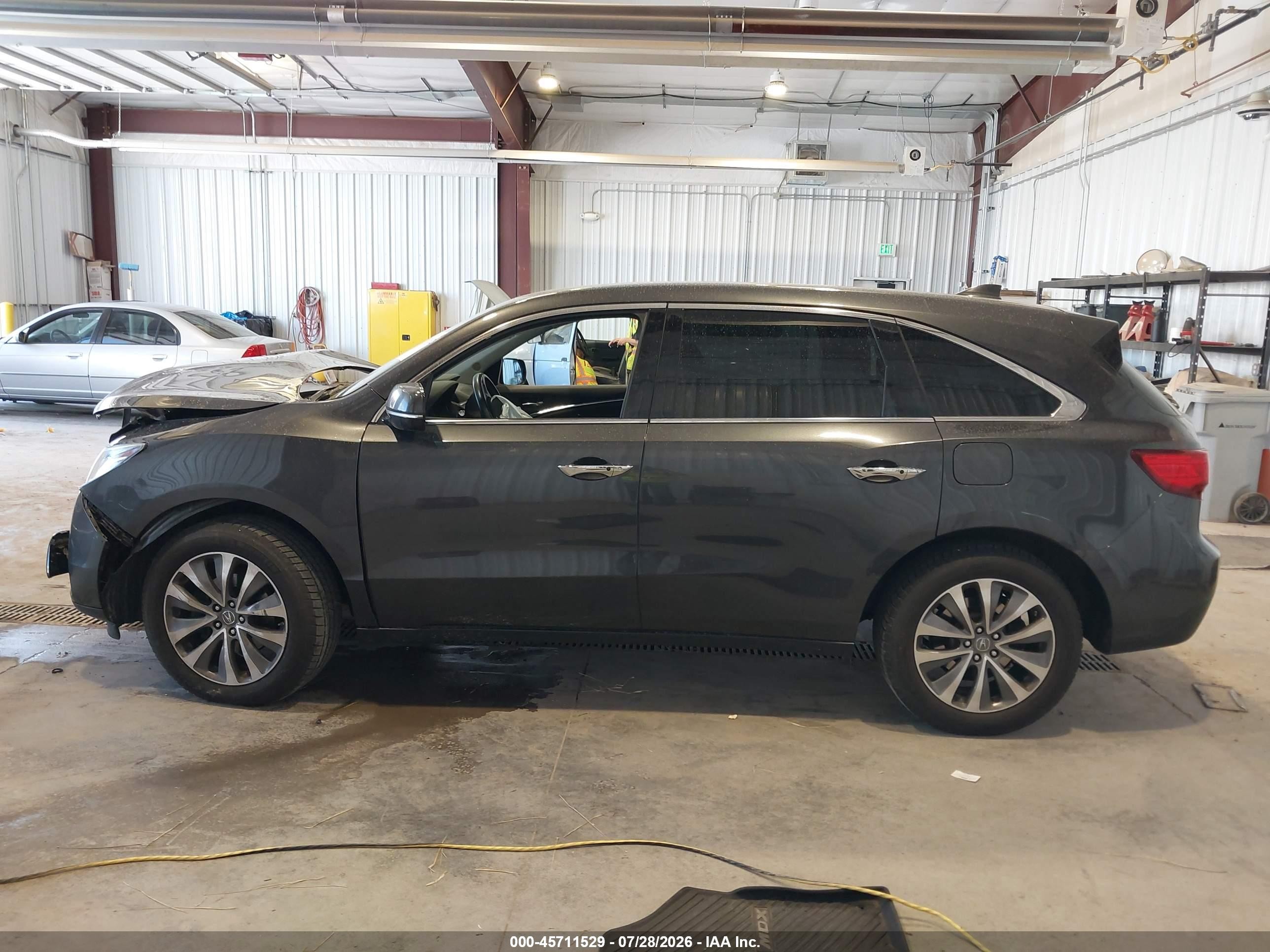 2014 Acura Mdx Technology Package Gray vin: 5FRYD4H43EB039596