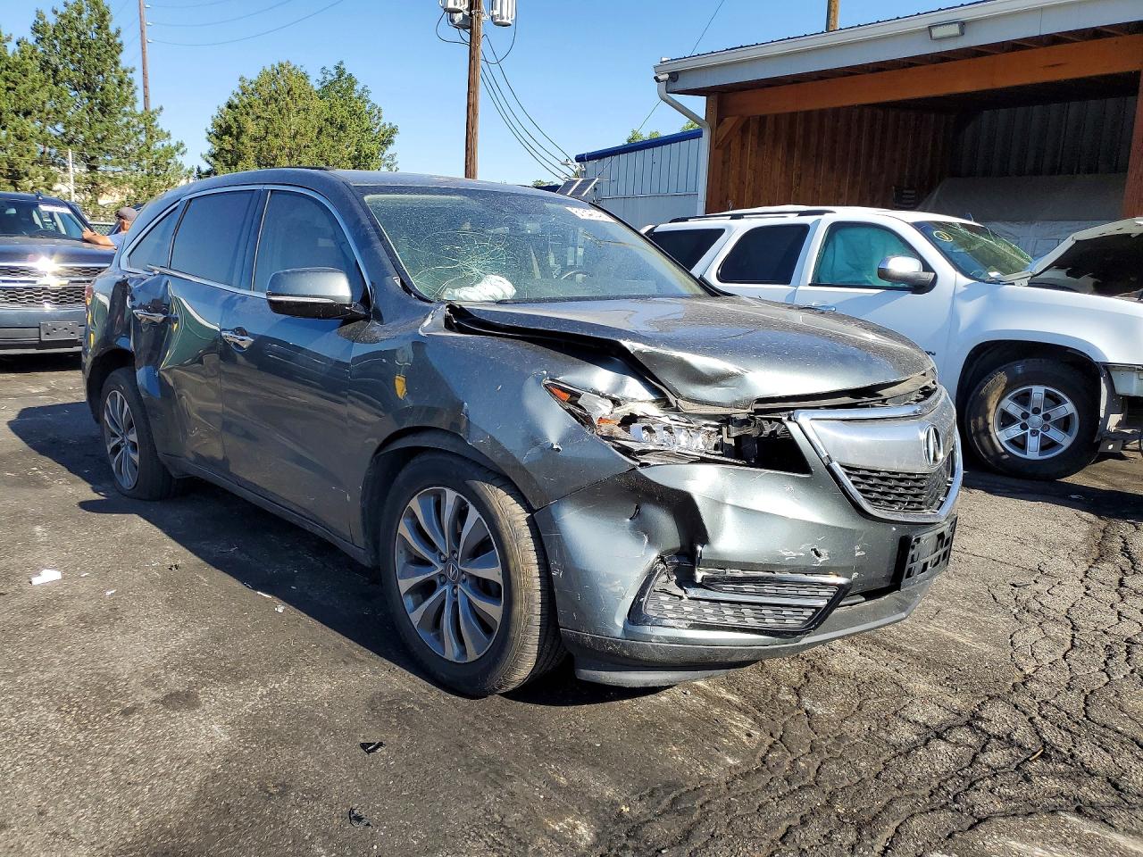 2014 Acura Mdx Technology Серый vin: 5FRYD4H43EB044121