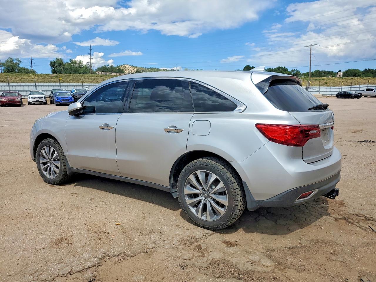 2014 Acura Mdx Silver vin: 5FRYD4H43EB049304