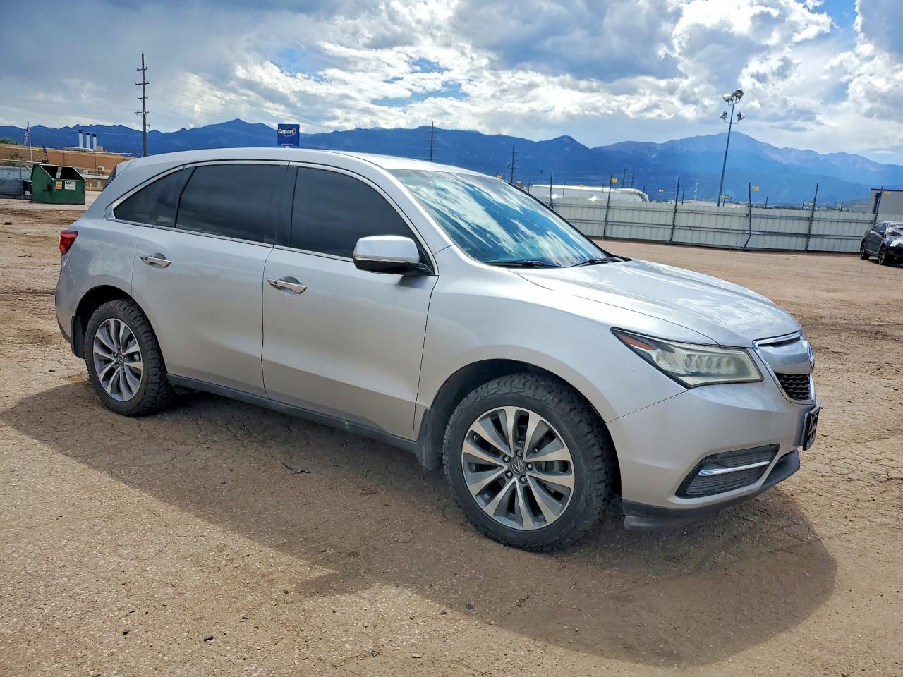 2014 Acura Mdx Silver vin: 5FRYD4H43EB049304