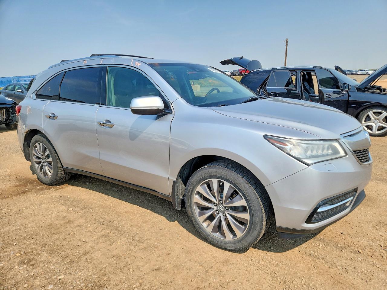 2014 Acura Mdx Technology Silver vin: 5FRYD4H43EB502093