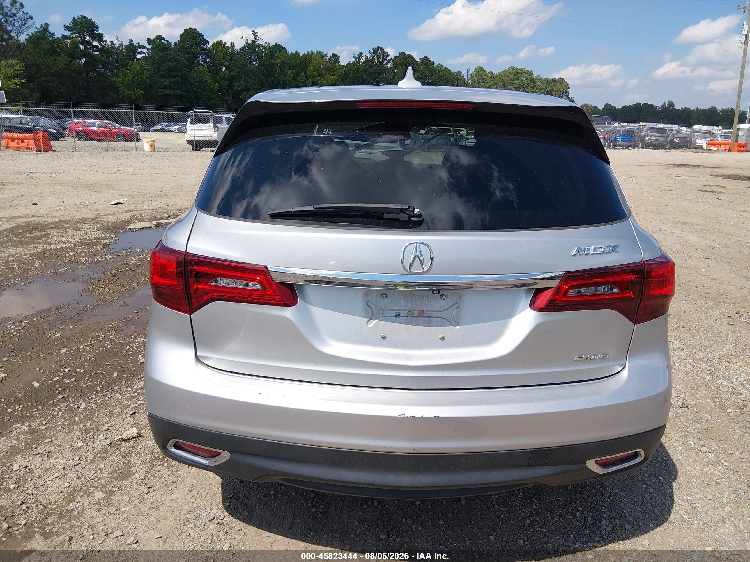 2015 Acura Mdx Technology Package Silver vin: 5FRYD4H43FB001366