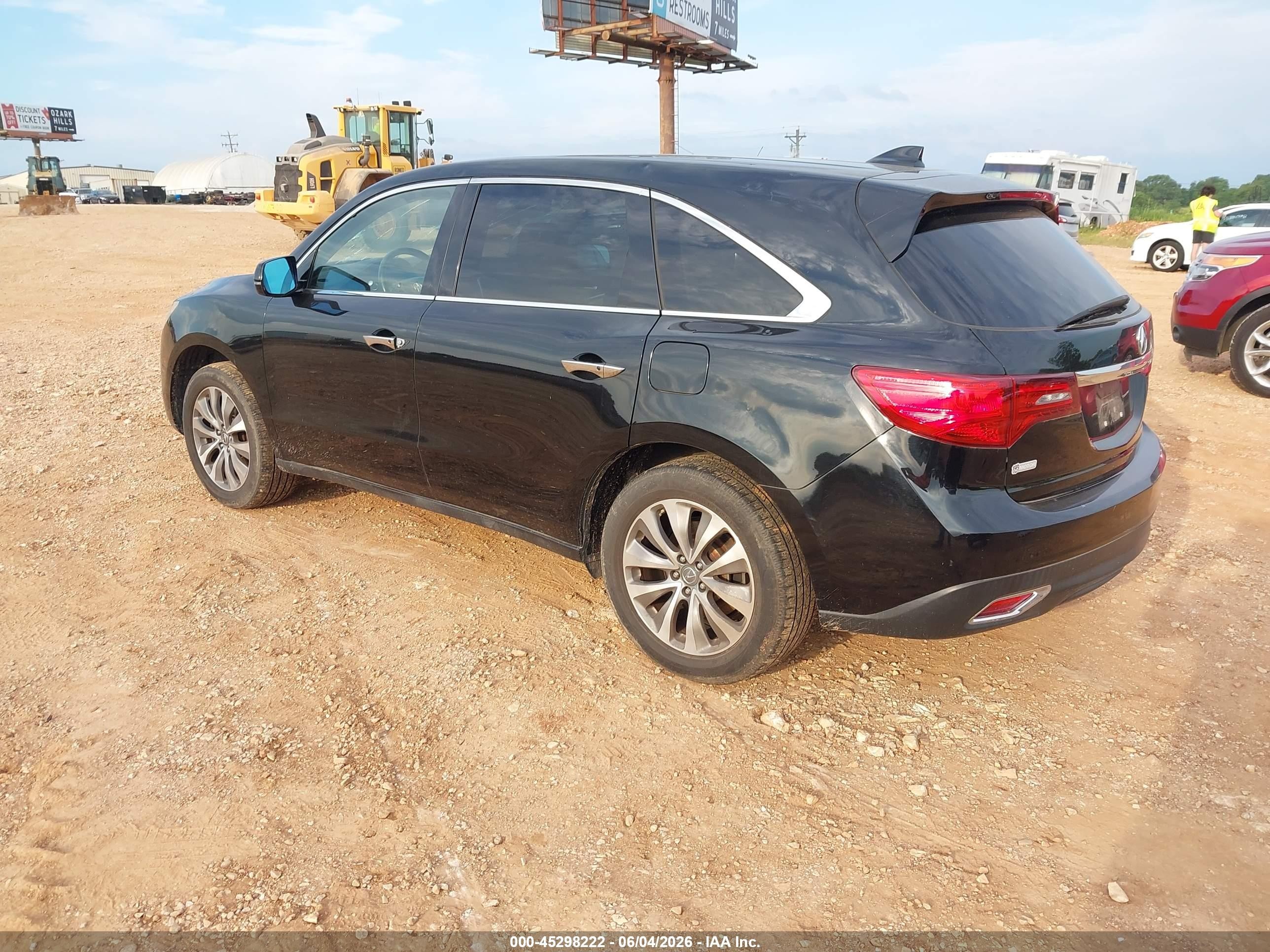 2015 Acura Mdx Technology Package Black vin: 5FRYD4H43FB006776