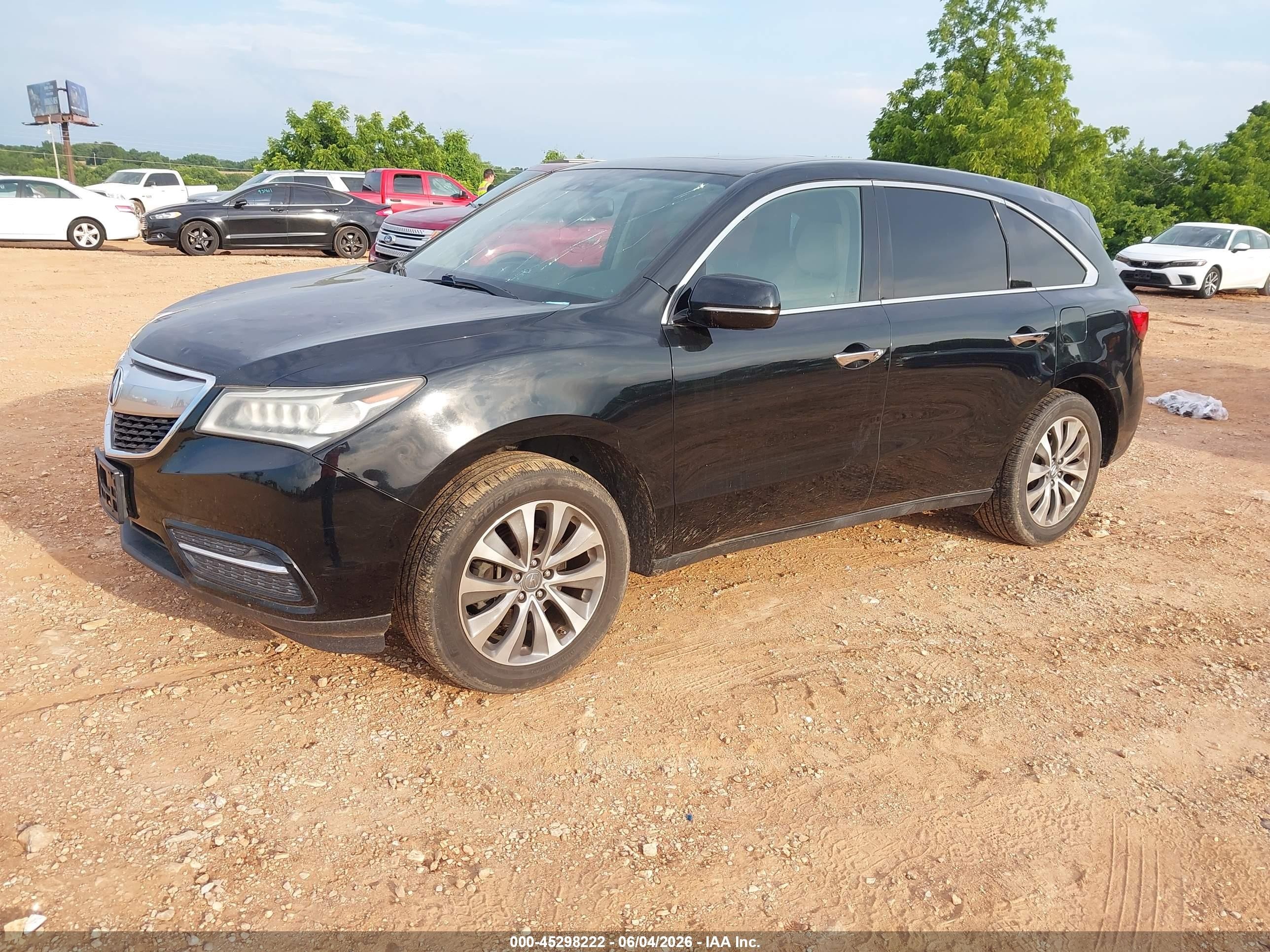 2015 Acura Mdx Technology Package Black vin: 5FRYD4H43FB006776