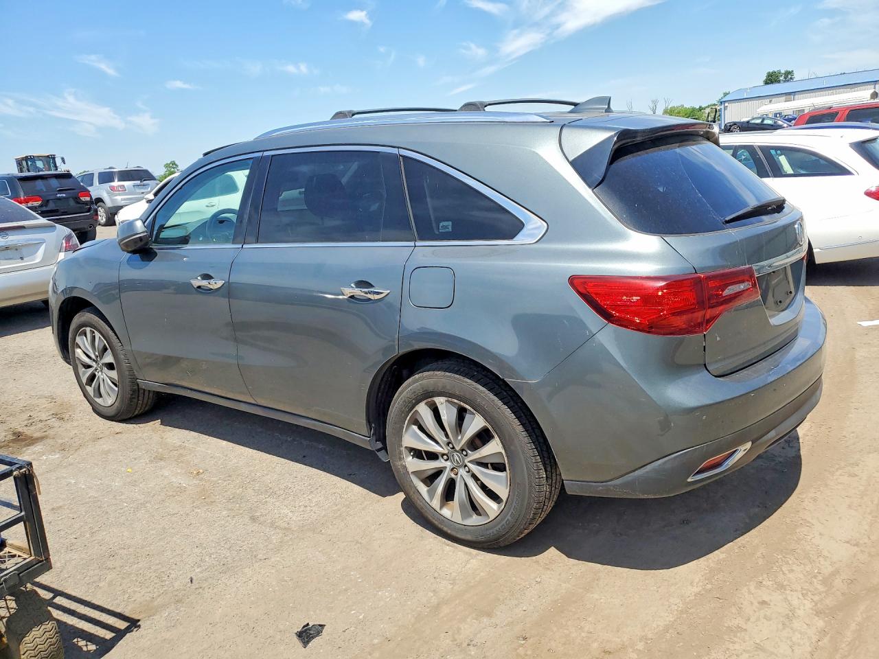 2015 Acura Mdx Technology Gray vin: 5FRYD4H43FB016949