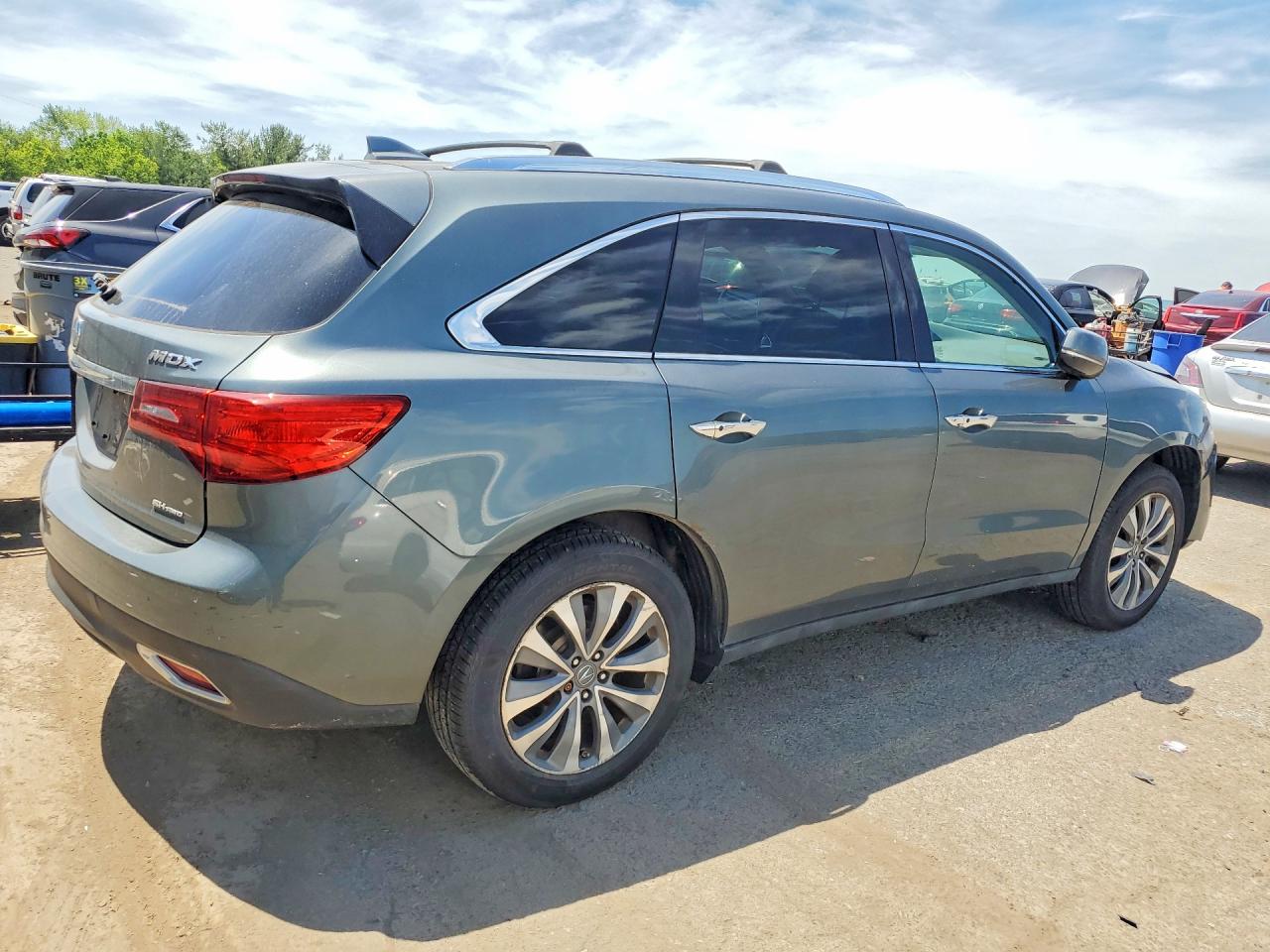 2015 Acura Mdx Technology Gray vin: 5FRYD4H43FB016949