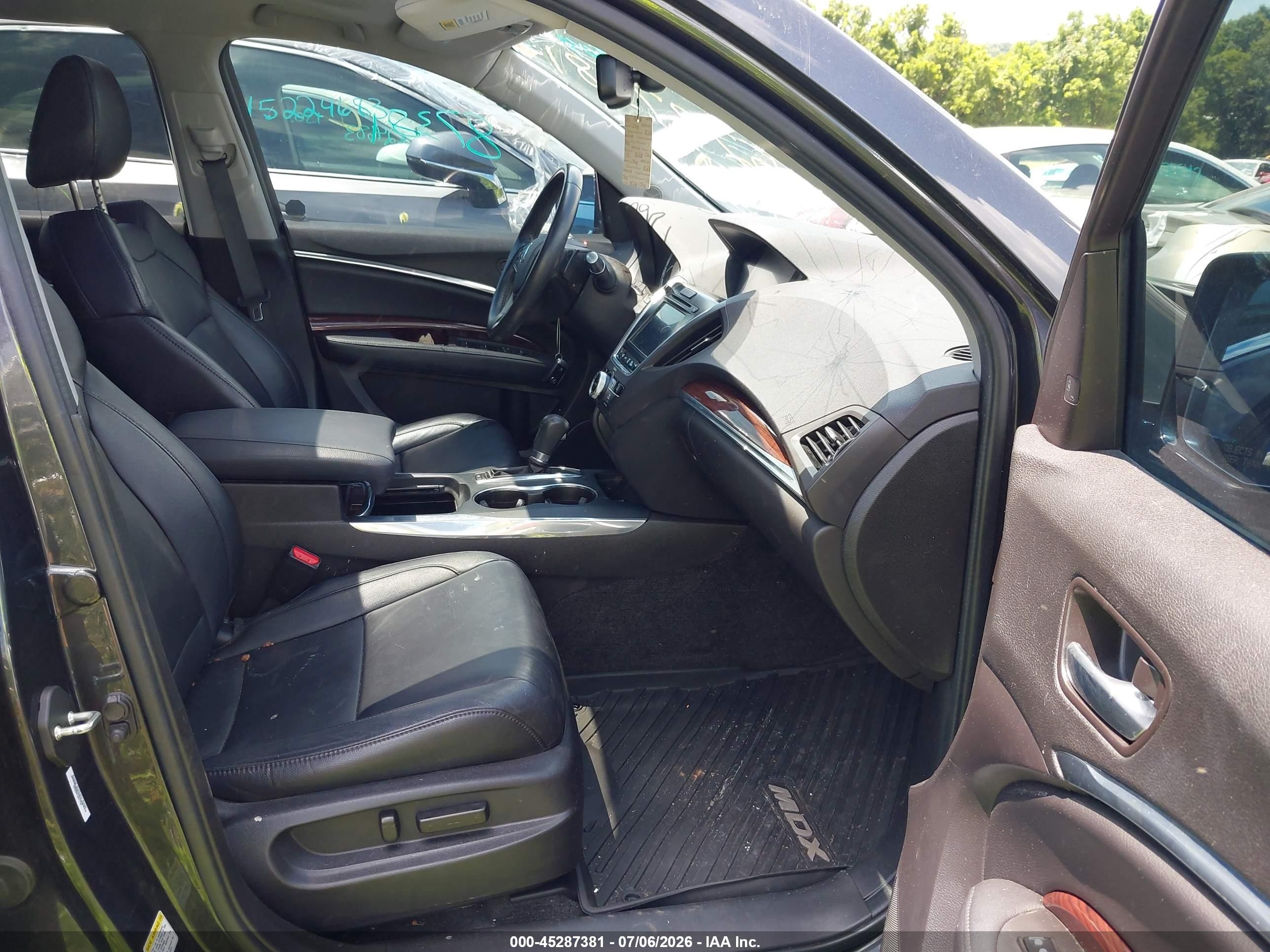 2015 Acura Mdx Technology Package Black vin: 5FRYD4H43FB021097
