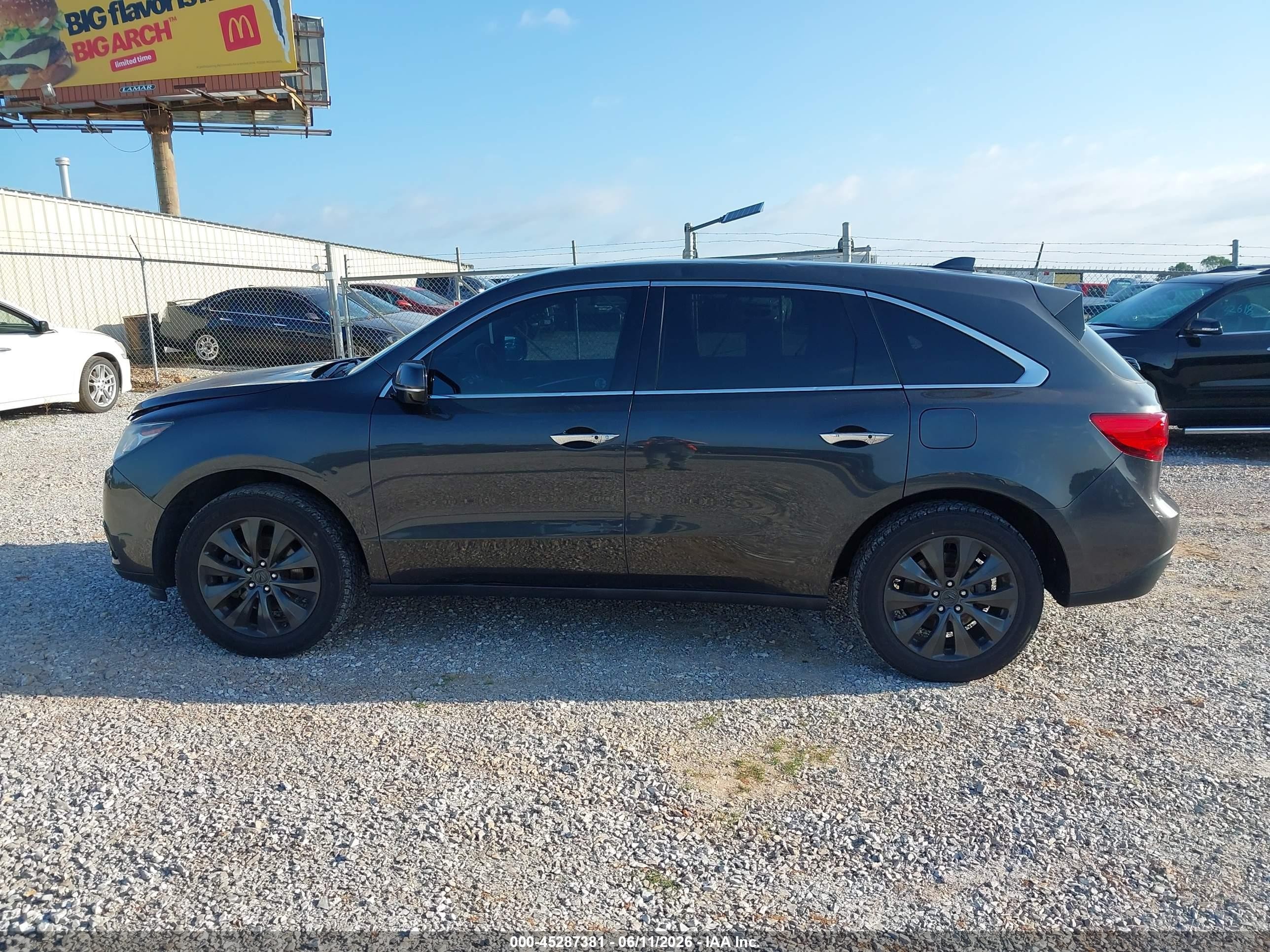 2015 Acura Mdx Technology Package Black vin: 5FRYD4H43FB021097