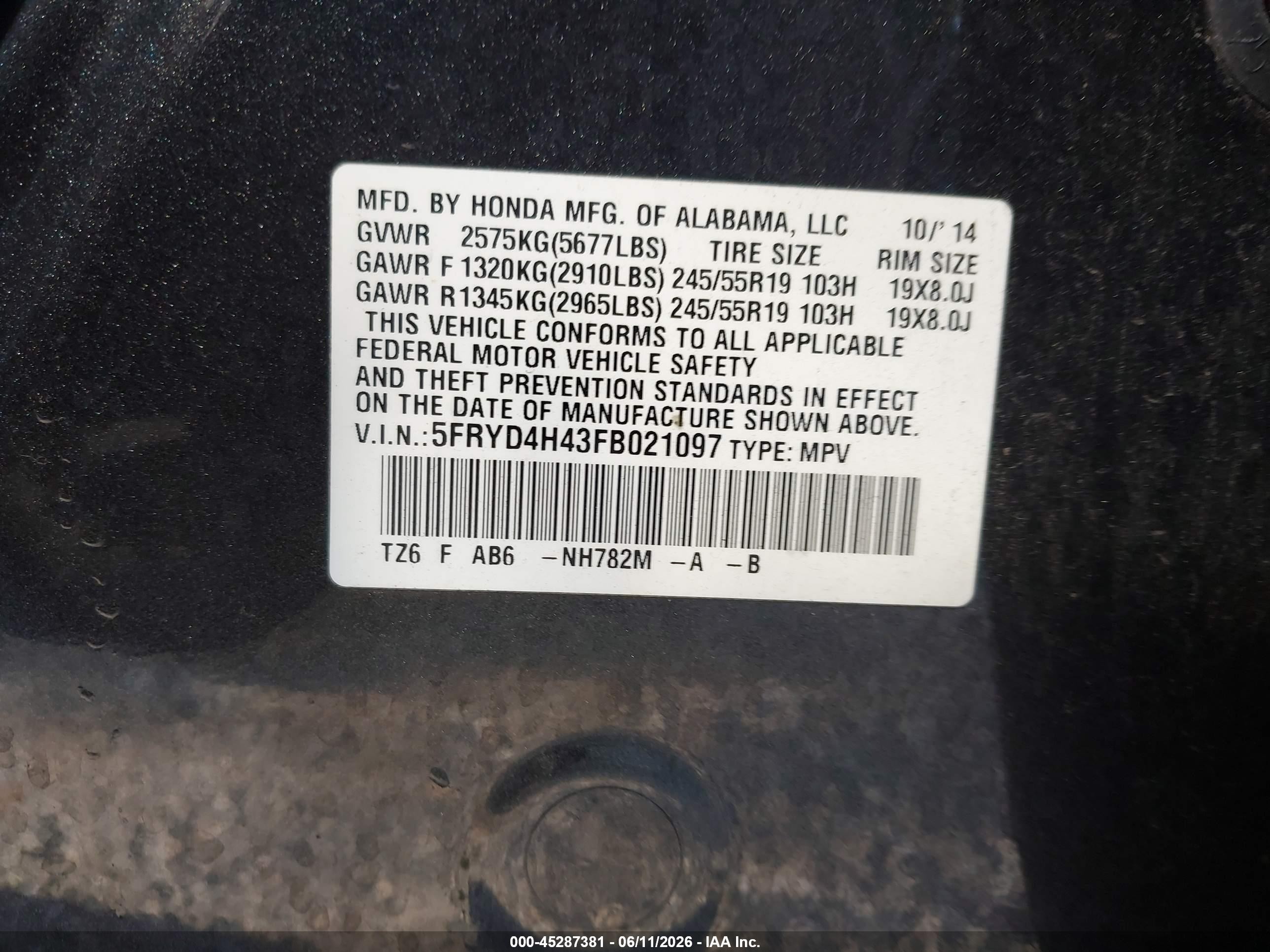2015 Acura Mdx Technology Package Black vin: 5FRYD4H43FB021097